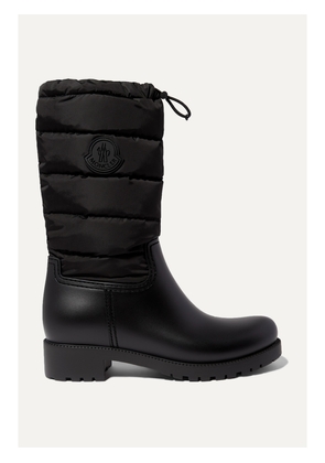 Moncler - Ginette Quilted Nylon And Rubber Rain Boots - Black - IT35,IT36,IT37,IT38,IT39,IT40,IT41