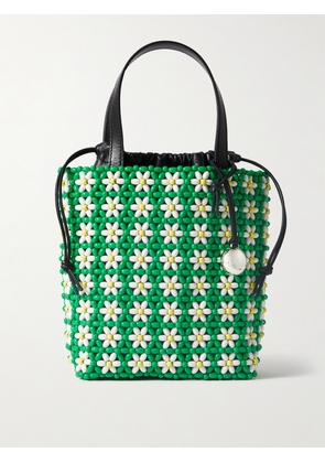 LOEWE - + Paula's Ibiza Beaded Leather Tote - Green - One size
