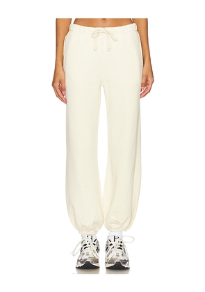 NSF Shane Drawstring Jogger in Cream. Size S. Also in M.