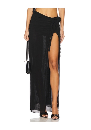 NBD Nena Maxi Skirt in Black. Size M. Also in XL, XXS.