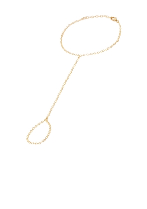 NAiiA Reign Hand Chain in Metallic Gold.