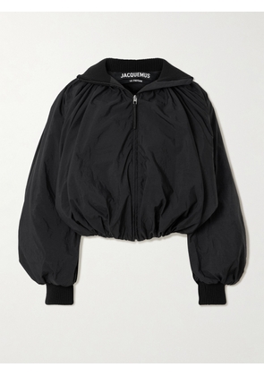 Jacquemus - The Pallone Gathered Shell Bomber Jacket - Black - FR 34,FR 36,FR 38,FR 40,FR 42,FR 44