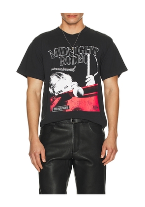 Midnight Rodeo Billiards Tee in Black. Size L. Also in M, S, XL/1X, XXL/2X.