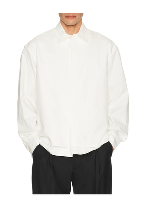 Le17Septembre Double Layered Cotton Shirt in White. Size 46. Also in 48, 52.