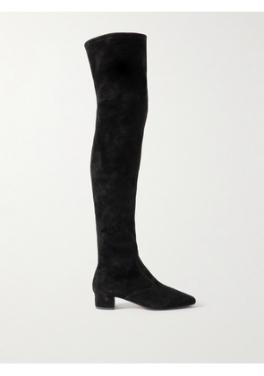 Aquazzura - Remi 35 Suede Over-the-knee Boots - Black - IT36,IT36.5,IT37,IT37.5,IT38,IT38.5,IT39,IT39.5,IT40,IT40.5,IT41,IT41.5,IT42