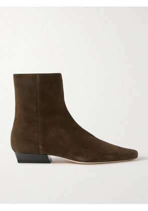 STAUD - Wally Suede Ankle Boots - Brown - IT35,IT36,IT36.5,IT37,IT37.5,IT38,IT38.5,IT39,IT39.5,IT40,IT40.5,IT41,IT41.5,IT42