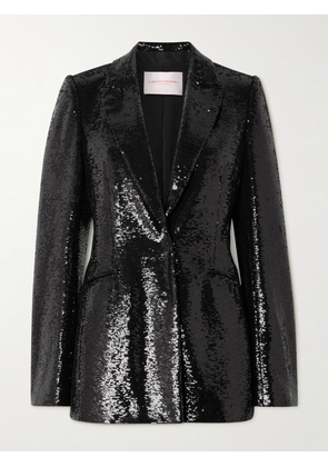 Carolina Herrera - Sequined Tulle Blazer - Black - US0,US2,US4,US6,US8,US10,US12