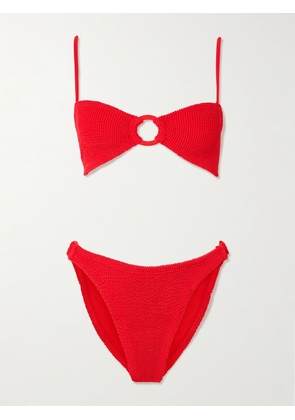 Hunza G - Misty Seersucker Bikini - Red - One size