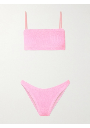 Hunza G - Gigi Seersucker Bikini - Pink - One size