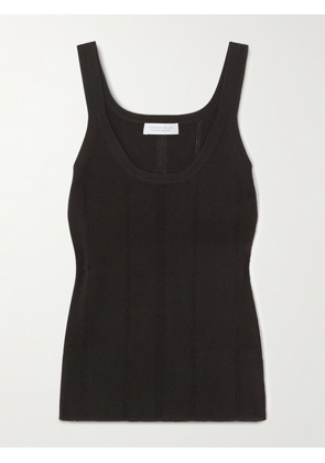 Gabriela Hearst - Lucy Pointelle-knit Wool Tank Top - Brown - x small,small,medium,large,x large