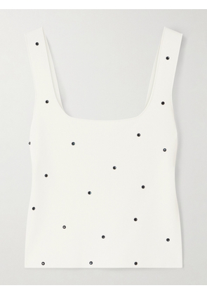 Altuzarra - Baz Crystal-embellished Jersey Tank - Ivory - x small,small,medium,large,x large