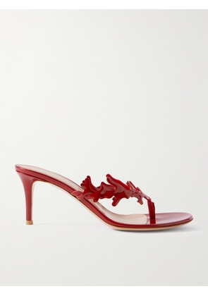 Gianvito Rossi - 70 Patent-leather Sandals - Red - IT36,IT36.5,IT37,IT37.5,IT38,IT38.5,IT39,IT39.5,IT40,IT40.5,IT41,IT41.5,IT42