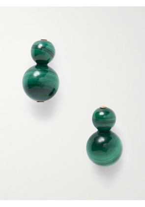 Jennifer Behr - Cara Gold-tone Malachite Earrings - Green - One size