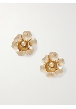 Roxanne Assoulin - The Flower Gold-tone Clip Earrings - One size