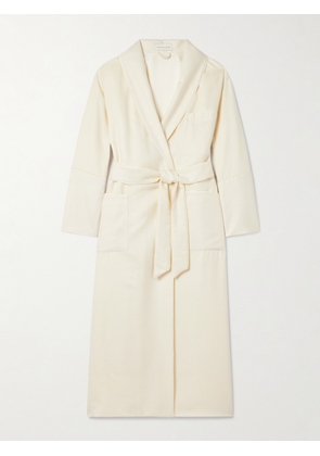 Olivia von Halle - Logan Cashmere Robe - Off-white - x small,small,medium,large,x large