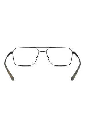 Emporio Armani square-frame double-bridge glasses - Black