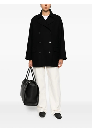 The Row Azuron double-breasted coat - Black