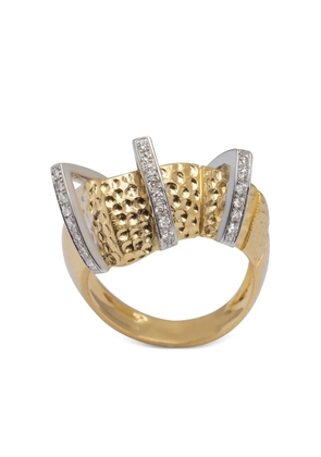 Gaelle Khouri 18kt yellow gold Accord diamond ring
