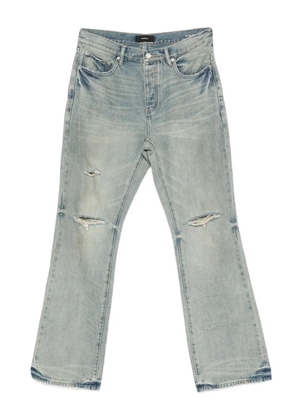 Purple Brand P026 ripped bootcut denim - Blue
