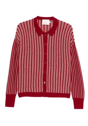 absolut cashmere Assia striped top - Red