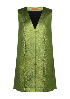 Simon Miller Fountain metallic-effect mini dress - Green