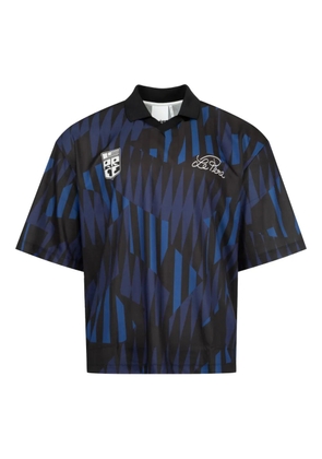 Le Pere pattern logo-detail jersey - Blue