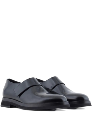 Giorgio Armani strap-detail leather monk shoes - Black