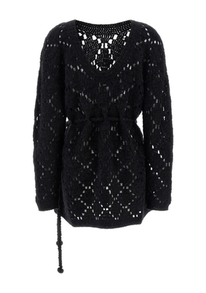 ISABEL MARANT Merida boat-neck mini dress - Black