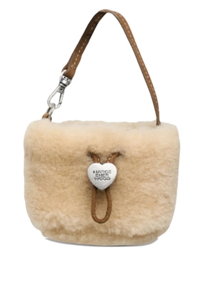 Marge Sherwood shearing drawstring pouch - Neutrals