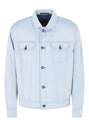 Giorgio Armani silk bomber jacket - Blue