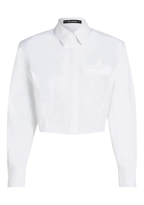 Karl Lagerfeld chest-pocket shirt - White
