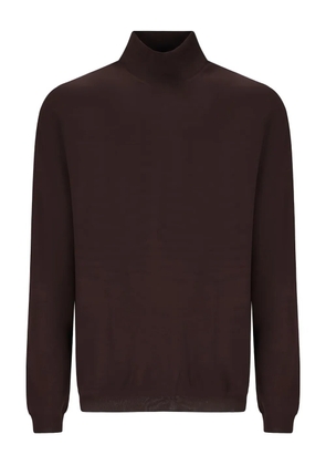 GOES BOTANICAL ribbed turtleneck sweater - Brown