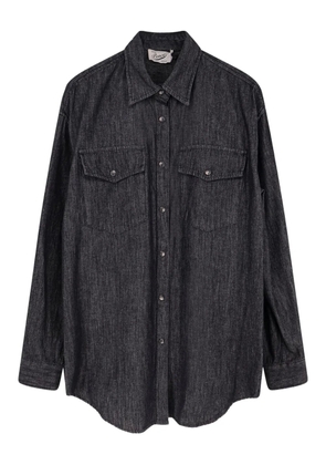 Pence snap-button long-sleeve shirt - Black