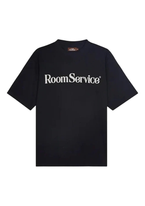 Late Checkout Room Service-print cotton T-shirt - Black