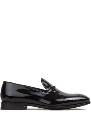 Bontoni Barone Tux leather loafers - Black