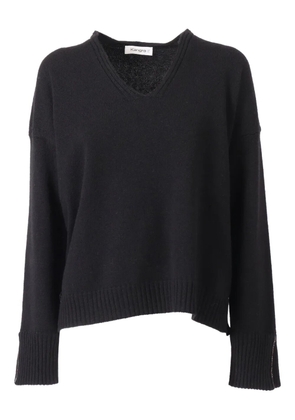 Kangra ribbed-trims pullover - Black