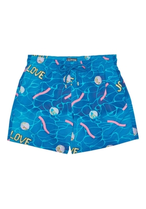 Vilebrequin moorise-printed swim shorts - Blue