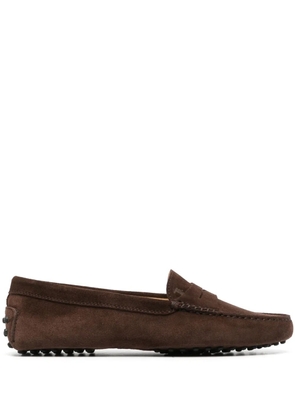 Tod's Gommino suede driving moccasins - Brown