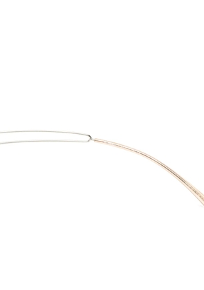 CHANEL Pre-Owned 1996-1997s CC-mark rimless sunglasses - Silver