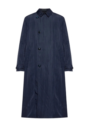 Giorgio Armani ruched trench coat - Blue