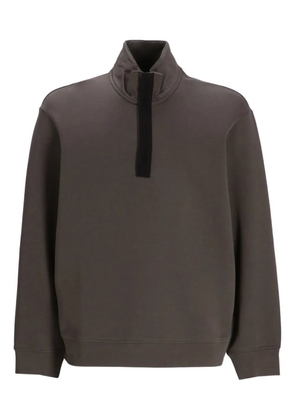 Armani Exchange short-zip sweatshirt - Grey