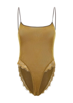 Jacques velvet lace bodysuit - Gold