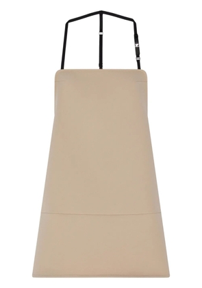 Courrèges backless twill minidress - Neutrals