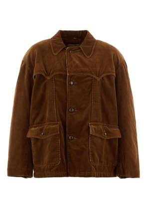 SAINT MXXXXXX corduroy front-pocket jacket - Brown