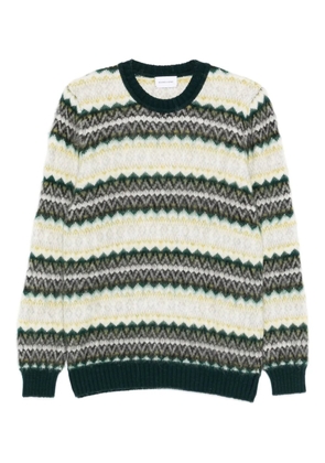 SCAGLIONE striped crewneck sweater - Green