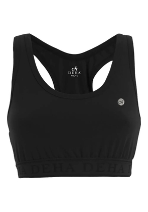DEHA logo-detail sports bra - Black