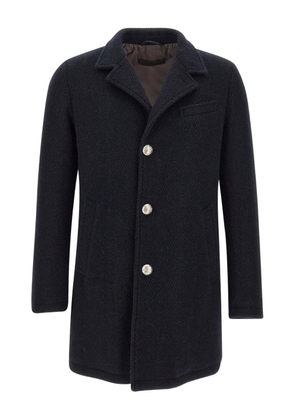 Gsm-75 button-fastening coat - Blue