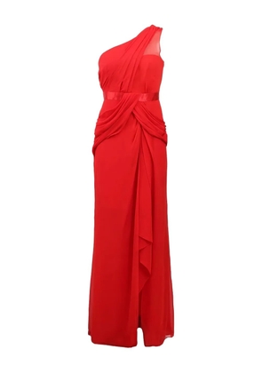 Marchesa Notte one-shoulder maxi dress - Red
