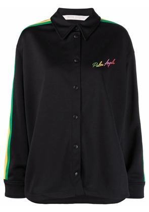 Palm Angels Miami logo-embroidered shirt - Black