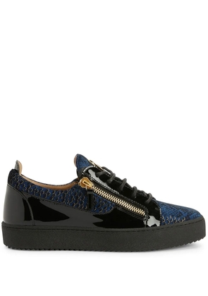 Giuseppe Zanotti Frankie double-zip low-top sneakers - Blue